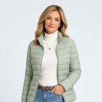 Women’s Lightweight Puffer Jacket – Quilted Zip Up Coat