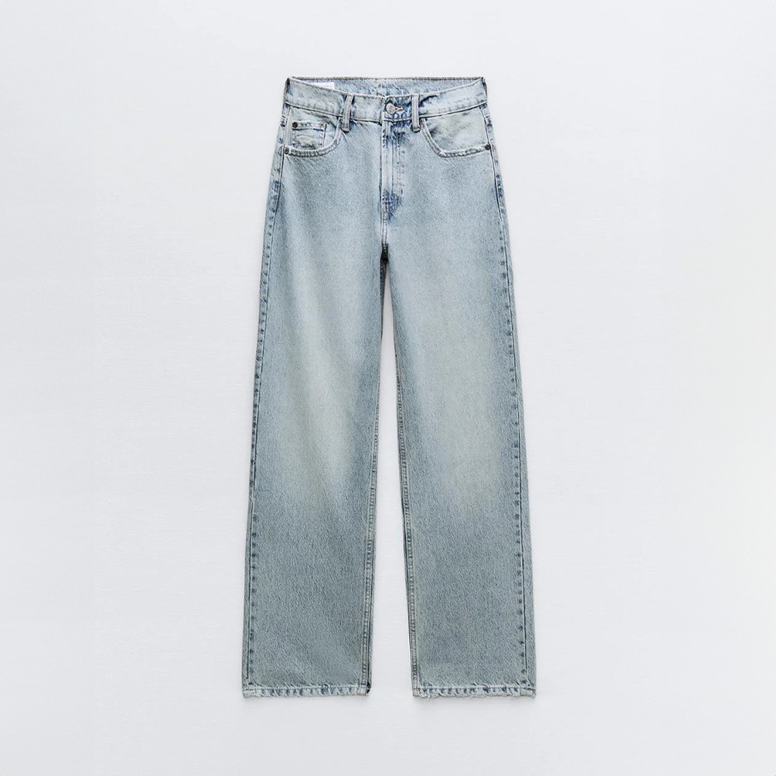 Women’s High Waisted Straight Leg Jeans – Relaxed Fit Denim Trousers