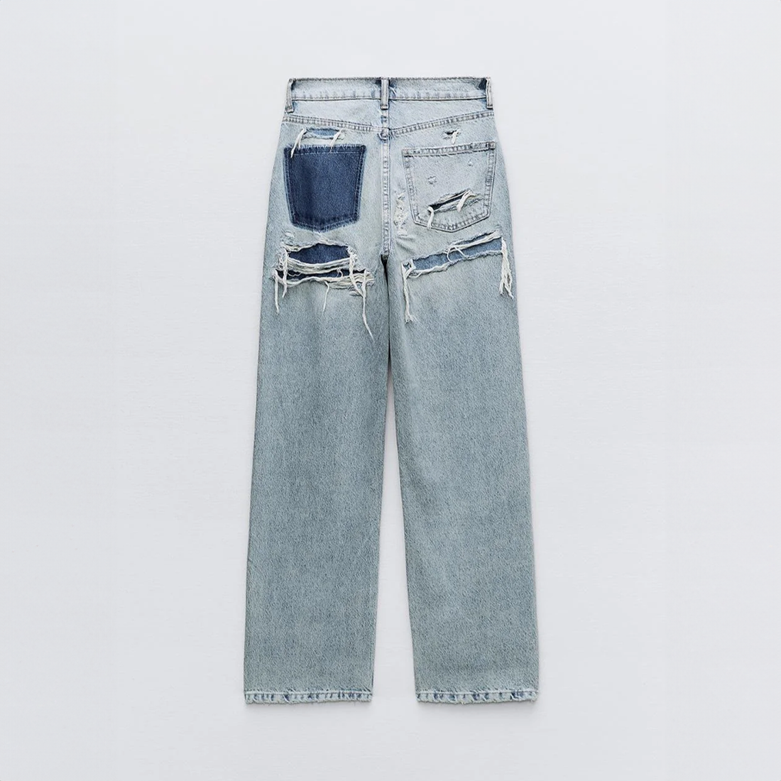 Women’s High Waisted Straight Leg Jeans – Relaxed Fit Denim Trousers