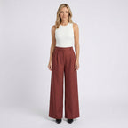 Women High Waist Wide Leg Trousers Smart Casual Workwear