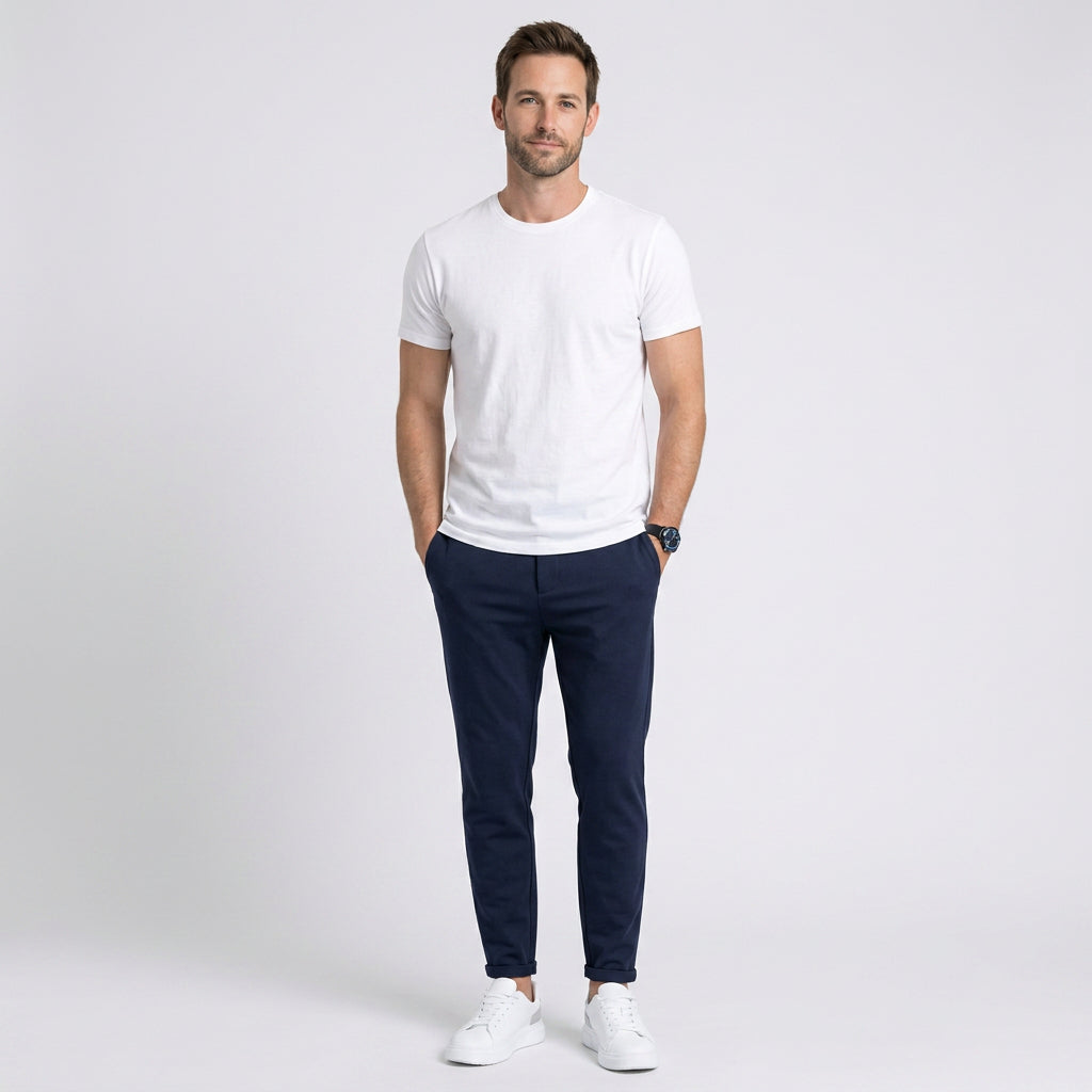 Men’s Drawstring Tapered Trousers
