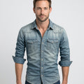 Men’s Denim Button Up Shirt