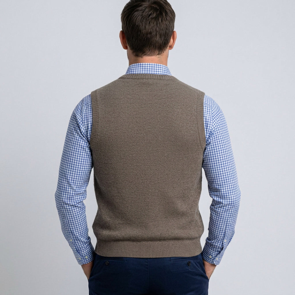 Men’s Button Up Knit Vest