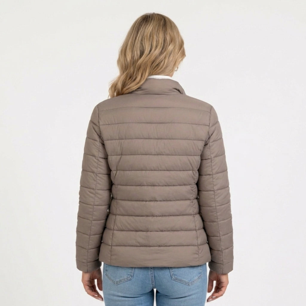 Women’s Lightweight Puffer Jacket – Quilted Zip Up Coat