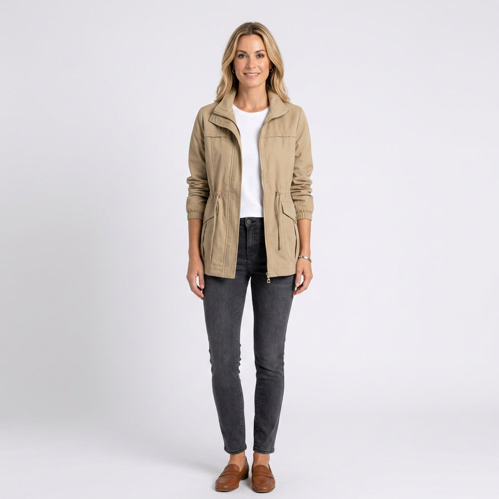Women’s Lightweight Zip Front Utility Jacket