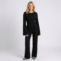 Women’s Long Sleeve Top and Wide Leg Pants Set