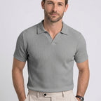 Men’s Ribbed Polo Shirt