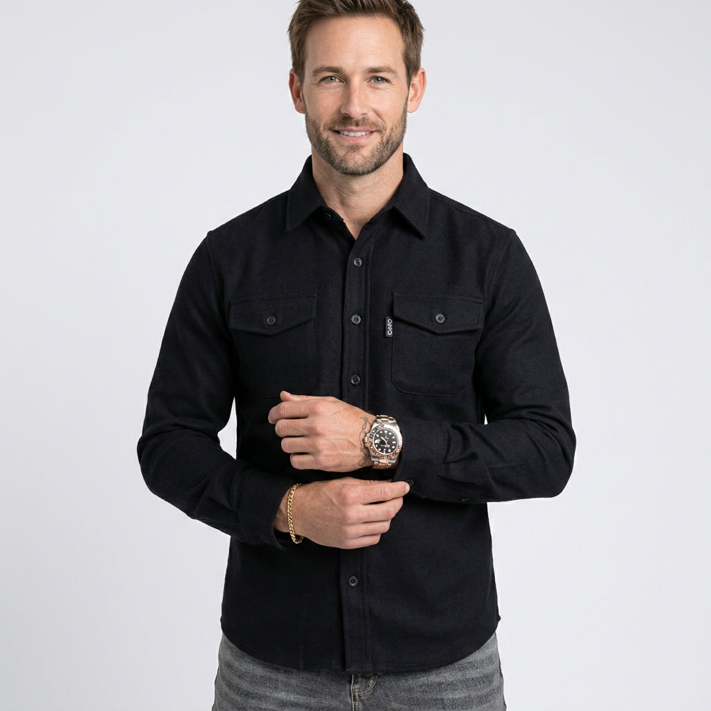 Men’s Button Up Overshirt Jacket