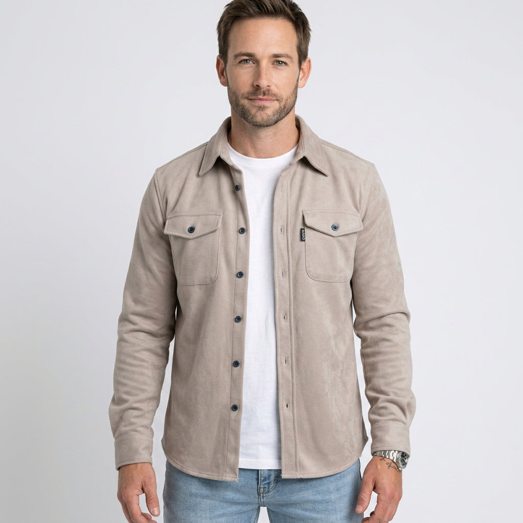 Men’s Button Up Overshirt Jacket