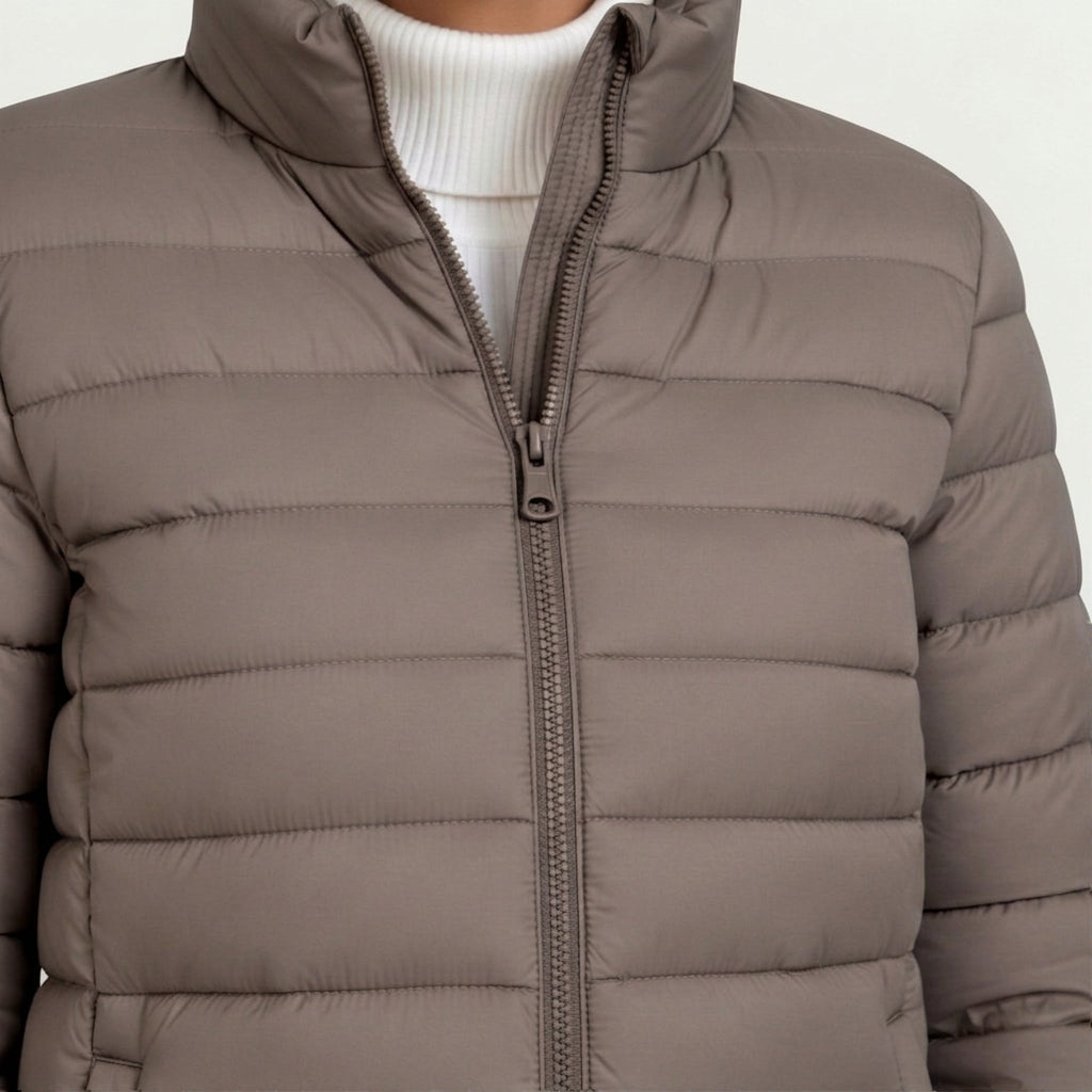 Women’s Lightweight Puffer Jacket – Quilted Zip Up Coat