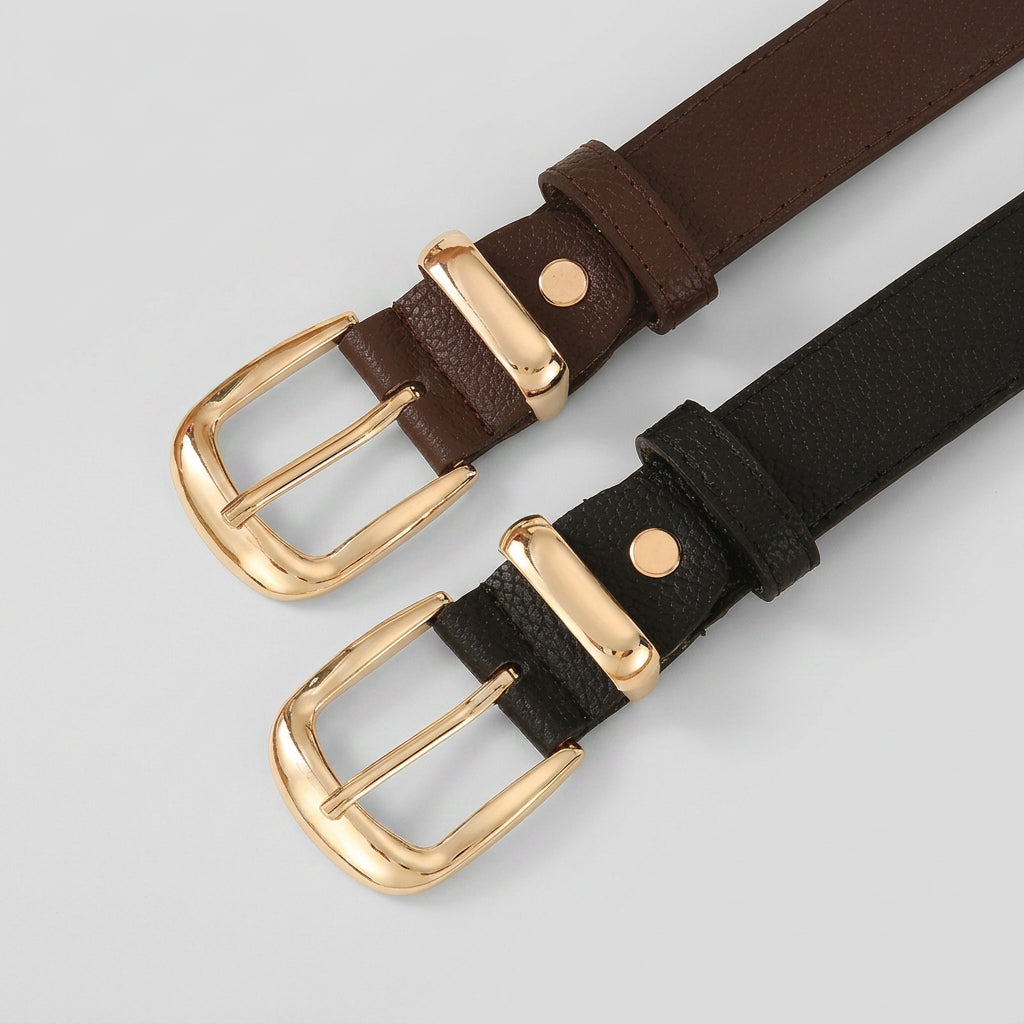Women’s Belt with Gold Buckle