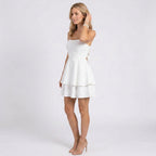 Women’s Strappy Ruffle Mini Dress