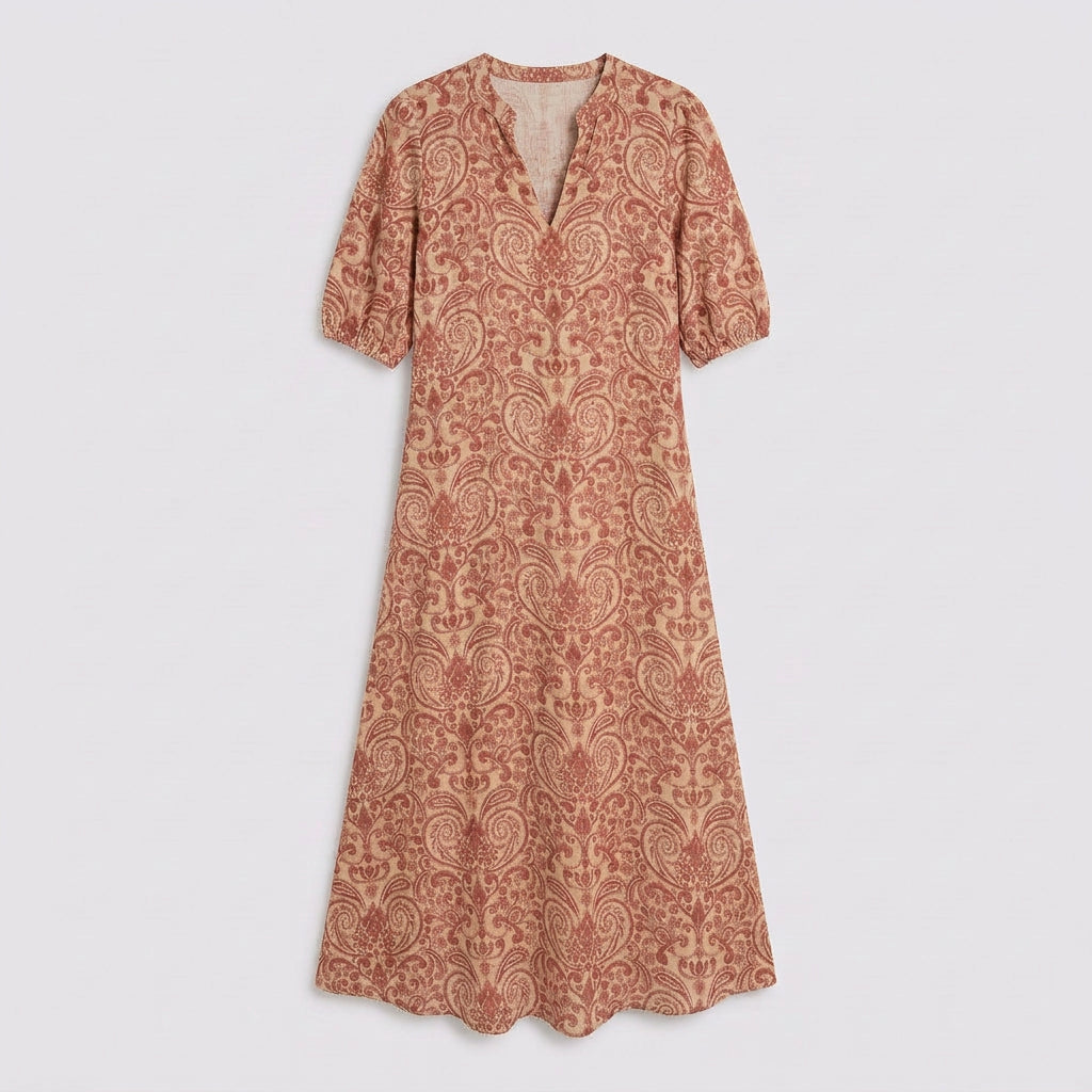 Women Floral Maxi Dress Short Sleeve Casual Holiday Everyday