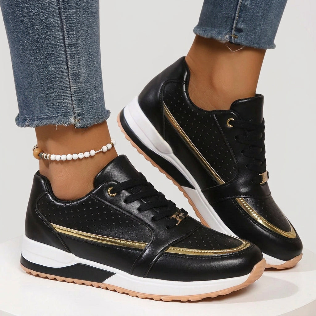Women’s Lace Up Trainers Cushioned Sole Comfort Fit