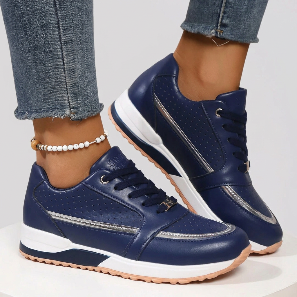 Women’s Lace Up Trainers Cushioned Sole Comfort Fit