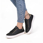 Women’s Quilted Lace Up Platform Sneakers