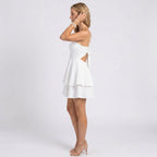 Women’s Strappy Ruffle Mini Dress