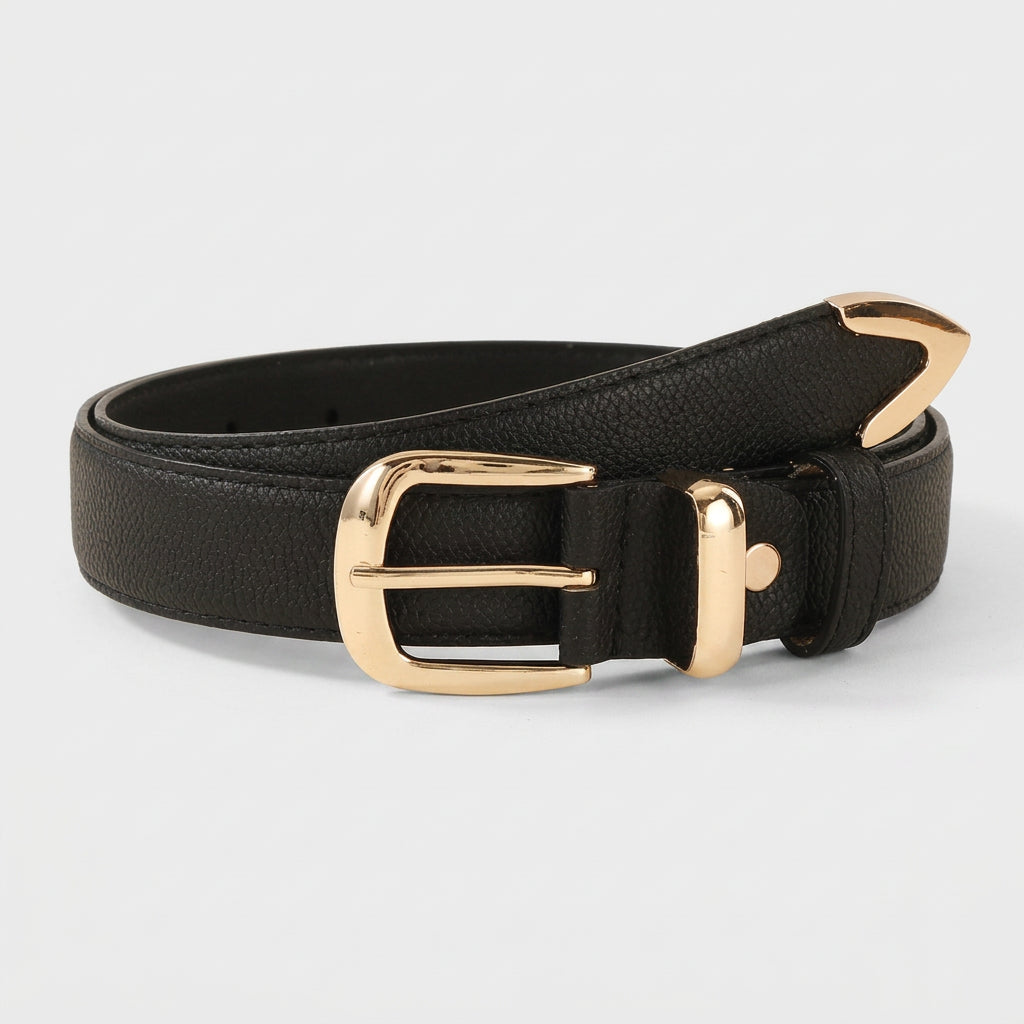 Women’s Belt with Gold Buckle