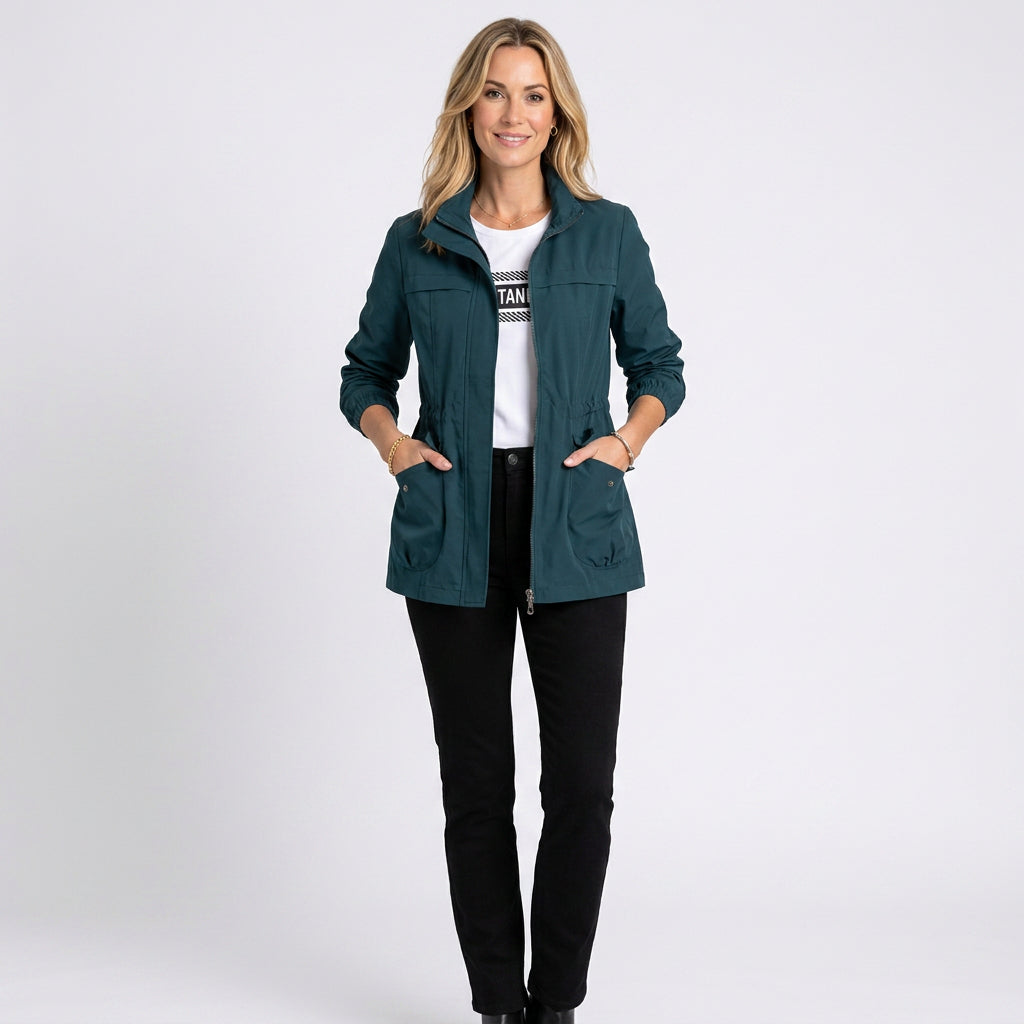 Women’s Lightweight Zip Front Utility Jacket
