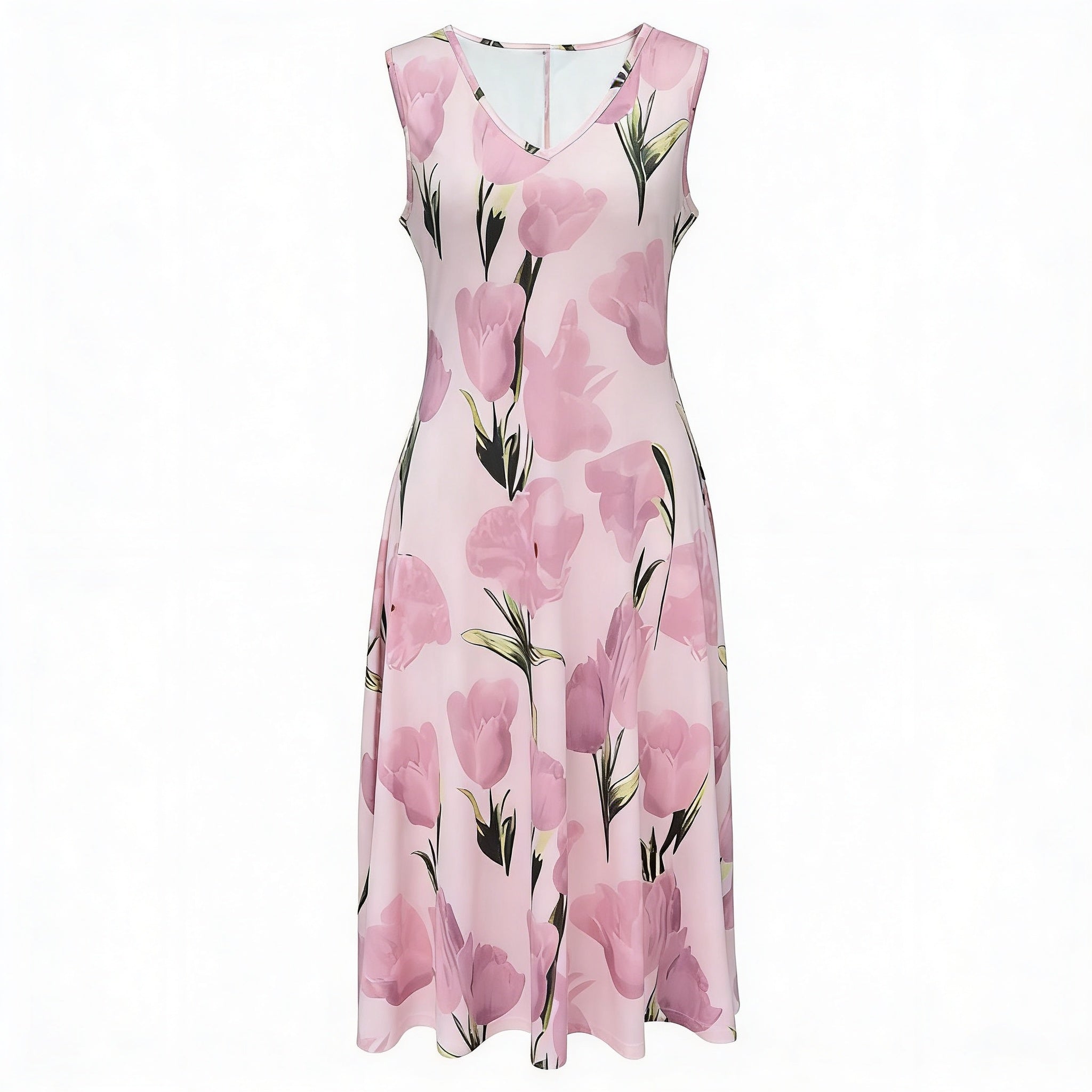 Women’s Floral Midi Dress and Cropped Jacket Set