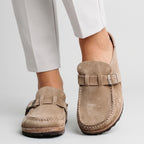 Women Buckle Clogs Slip On Casual Everyday Comfort
