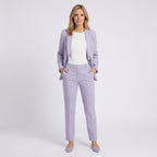 Women Tailored Blazer and Trousers Set Smart Casual Workwear