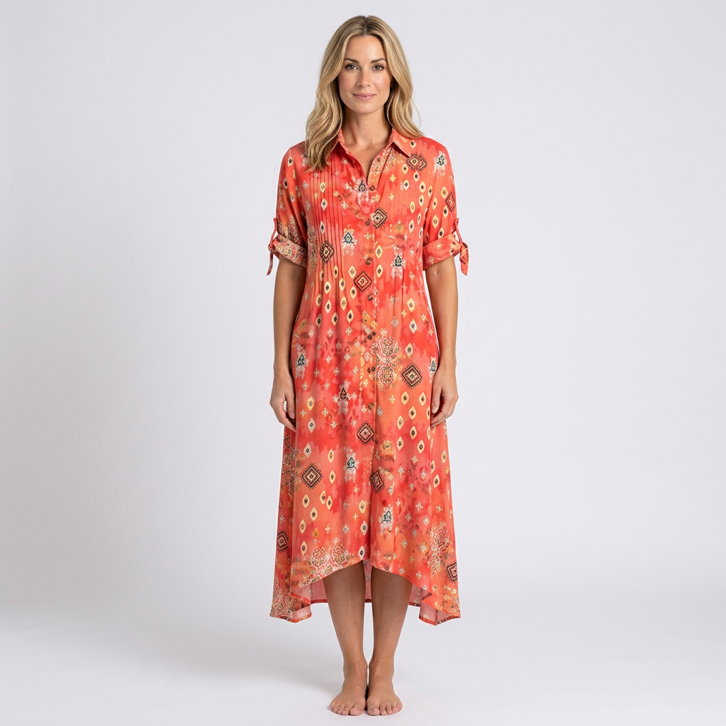 Women Floral Maxi Dress Long Sleeve Casual Holiday