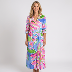 Women Floral Maxi Dress Long Sleeve Casual Holiday