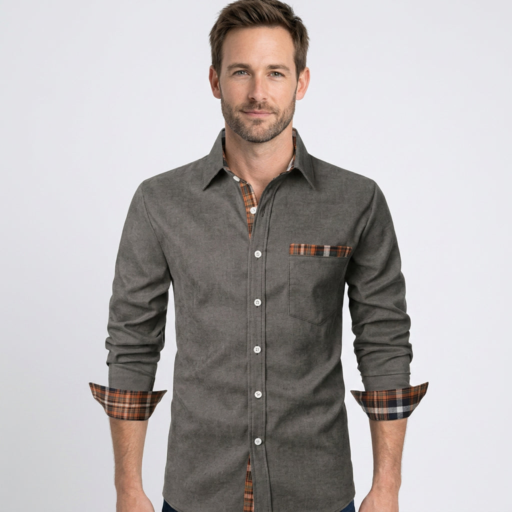 Men’s Button-Up Polo Shirt