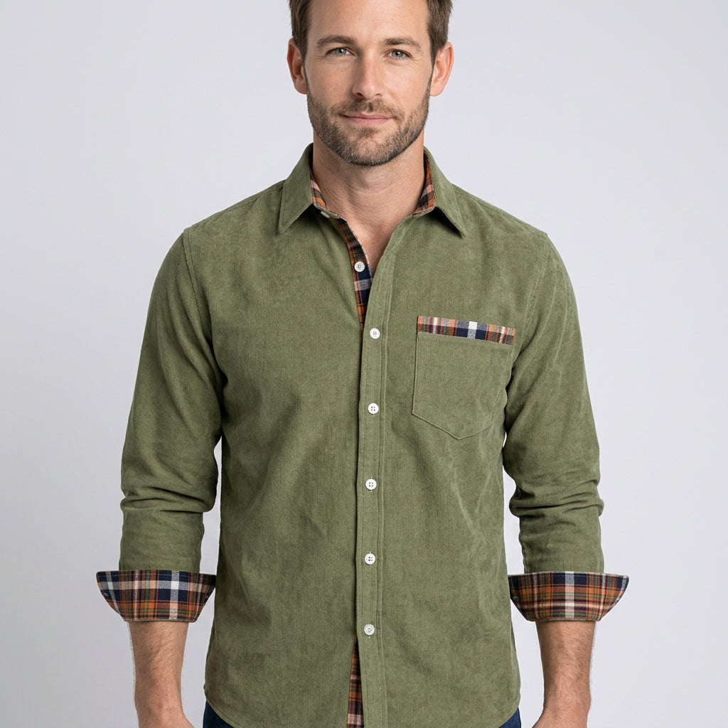 Men’s Button-Up Polo Shirt