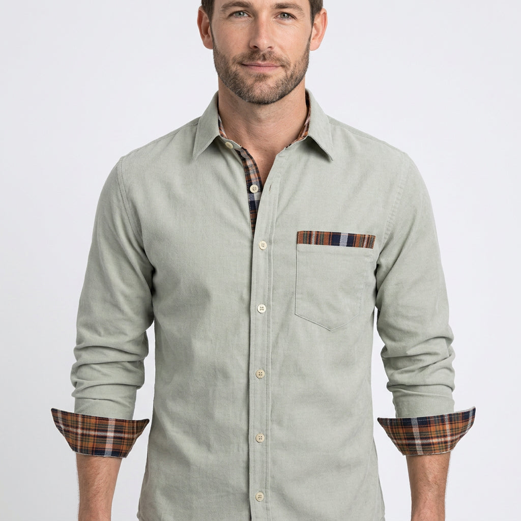 Men’s Button-Up Polo Shirt