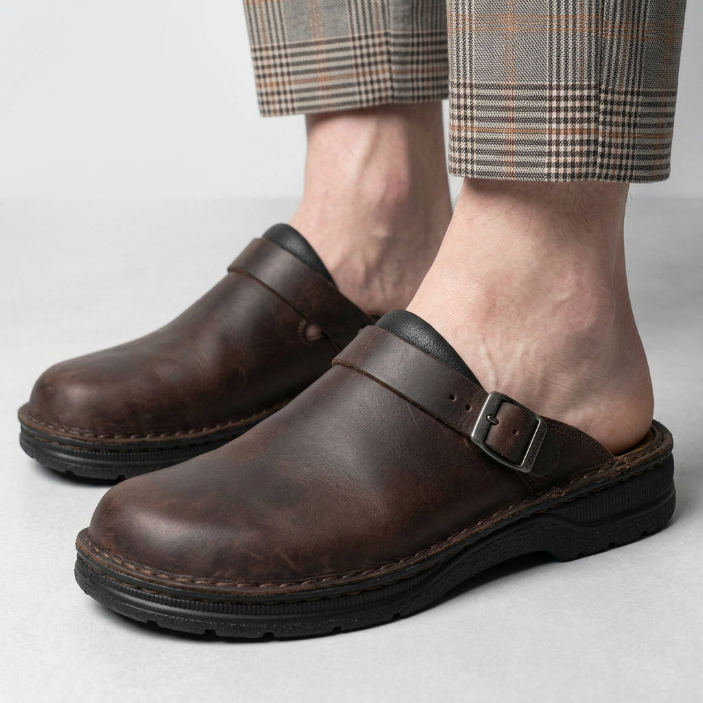 Men’s Buckle Strap Clogs