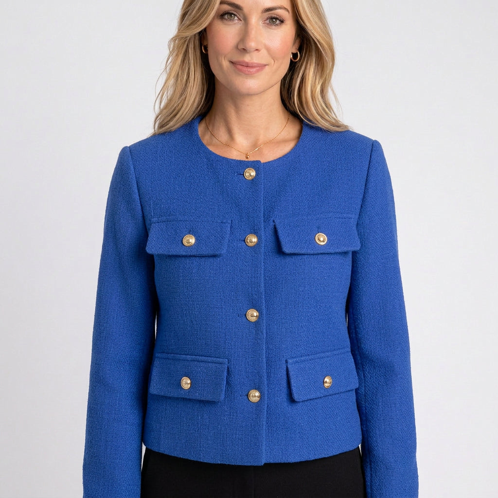 Women’s Button Front Cropped Jacket