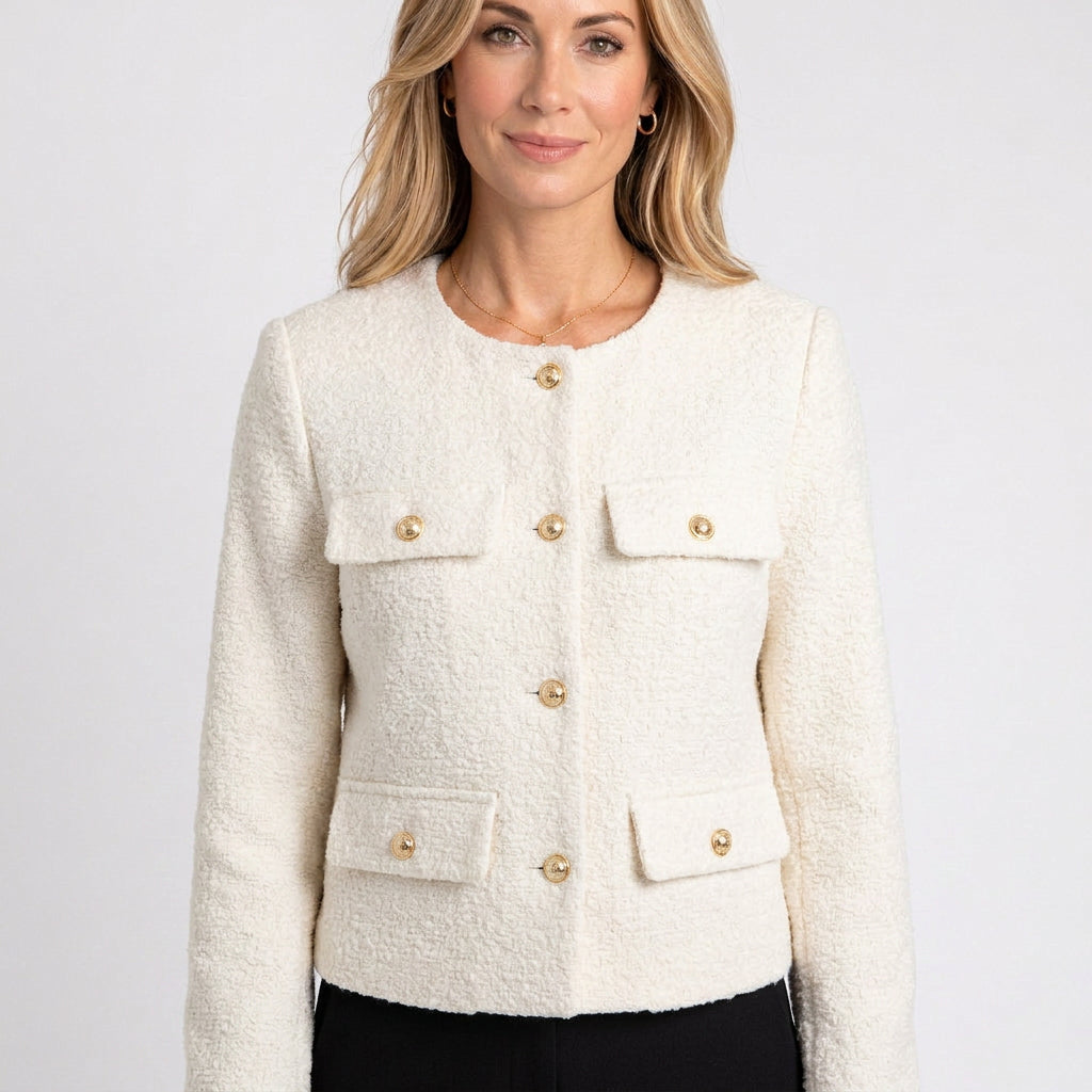 Women’s Button Front Cropped Jacket