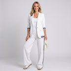 Women’s Blazer and Wide Leg Trousers Set