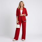 Women’s Blazer and Wide Leg Trousers Set