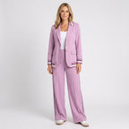 Women’s Blazer and Wide Leg Trousers Set