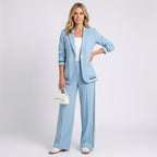 Women’s Blazer and Wide Leg Trousers Set