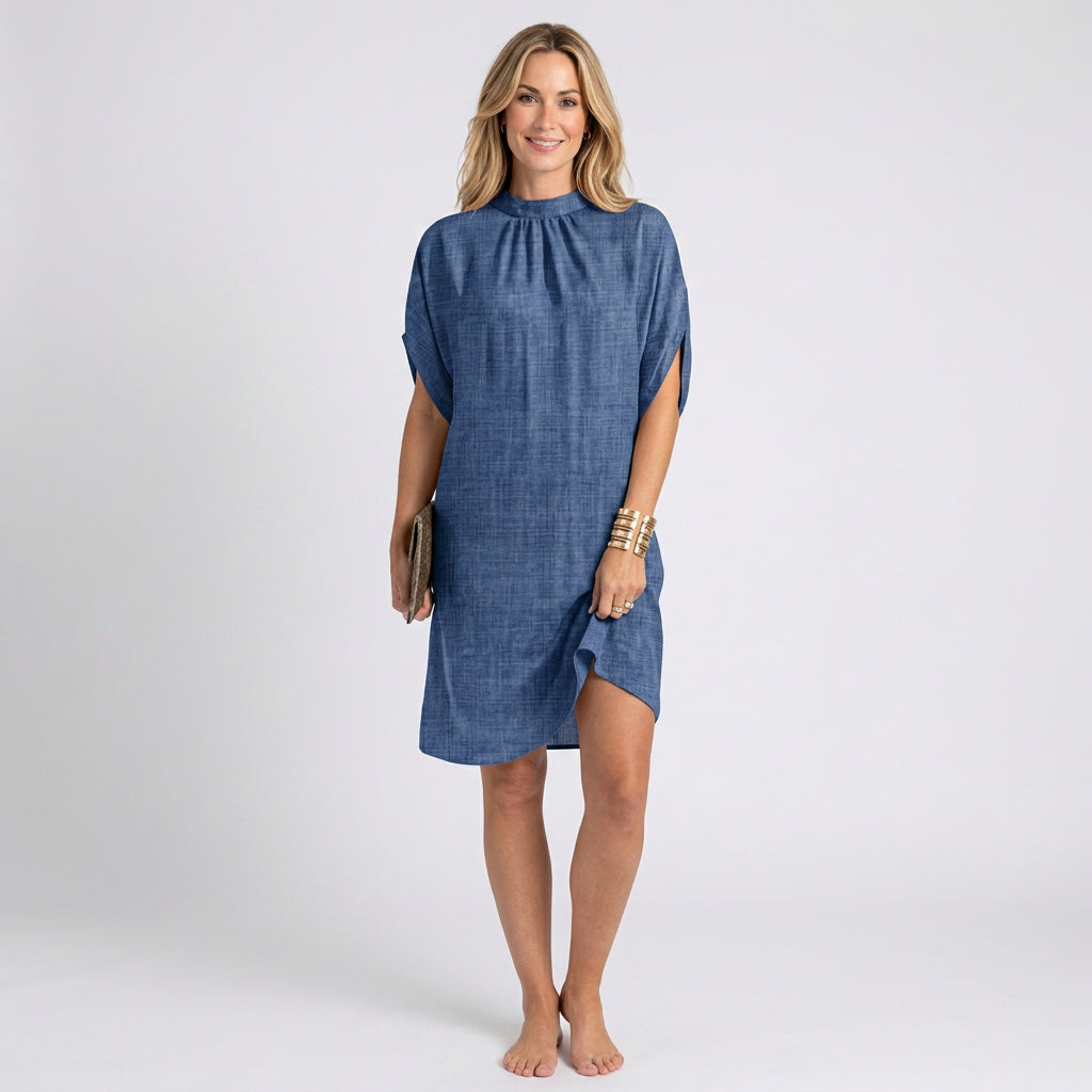 Women’s Batwing Sleeve Shift Mini Dress