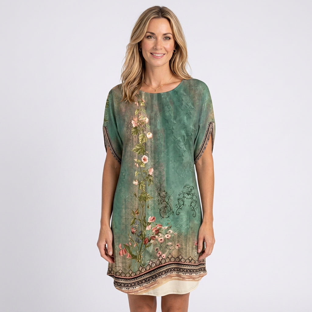 Women’s Batwing Sleeve Shift Mini Dress