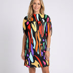 Women’s Batwing Sleeve Shift Mini Dress
