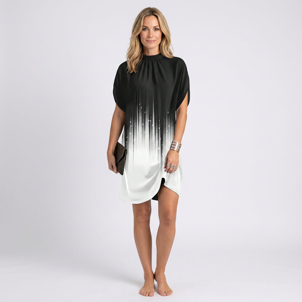 Women’s Batwing Sleeve Shift Mini Dress