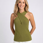 Women’s Halter Neck Knit Tank Top