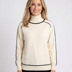 Women’s Ribbed Turtleneck Knit Sweater