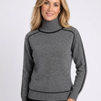 Women’s Ribbed Turtleneck Knit Sweater