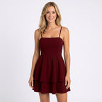 Women’s Strappy Ruffle Mini Dress