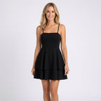 Women’s Strappy Ruffle Mini Dress