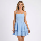 Women’s Strappy Ruffle Mini Dress