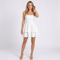 Women’s Strappy Ruffle Mini Dress