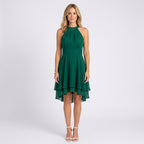 Women’s Halter Neck Chiffon Mini Dress